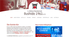 Desktop Screenshot of bushido-koeln.de